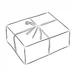 Drawing Of Box Stock Photo