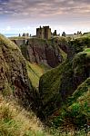 Dunnottar Castle In Aberdeen, Scotland Stock Photo