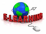 E Learning Concept Stock Photo