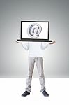 E-mail Man Stock Photo