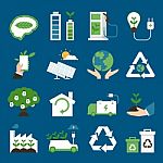 Eco Icons Stock Photo