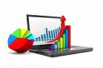 Economical Business Chart And Graph Stock Photo