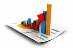 Economical Business Graph Stock Photo