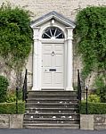 Elegant Formal Georgian House Entrance Stock Photo