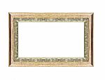 Empty Wooden Vintage Frame Stock Photo