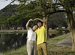 Enjoying The Life Together Stock Photo