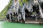 Exotic Stone Caves Of The Island Stock Photo