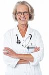 Experienced Female Physician Stock Photo