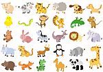 Extra Large Set Of Animals Stock Photo