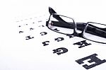 Eye Test Stock Photo