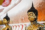 Face Of Buddha Statue For Buddhism Religion Stock Photo