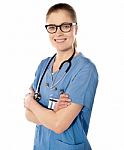 Female Doctor Smiling Stock Photo