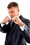 Fighting Businessman Stock Photo