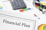 Financial Plan Stock Photo