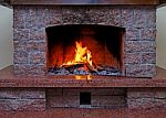 Fireplace Stock Photo