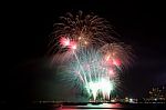 Fireworks On Sky With Beautiful Stock Photo