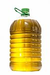 Five Litre Of Olive Oil Bottle Stock Photo