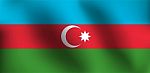 Flag Of Azerbaijan -  Illustration Stock Photo