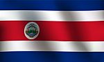 Flag Of Costa Rica -  Illustration Stock Photo