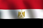 Flag Of Egypt -  Illustration Stock Photo