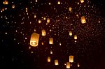 Floating Lanterns Stock Photo