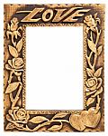 Frame With Love Text Stock Photo