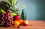 Fresh Fruit Juices Stock Photo