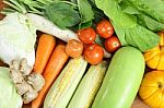 Fresh Vegetables Arrange Stock Photo