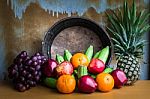 Fruits Paste Arranged On A Table Stock Photo