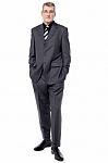 Full Length Image Of Handsome Businessman Stock Photo