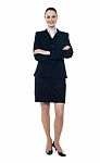 Full Length Of Businesswoman Stock Photo