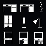 Furniture Icons Set Stock Photo