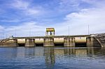 Gate Of Ubolrat Dam In Thailand Stock Photo