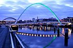 Gateshead Millennium Bridge Stock Photo