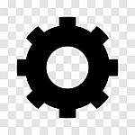 Gear Icon -  Iconic Design Stock Photo