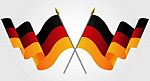 Germany Flags Stock Photo