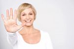 Give Me High Five Gesture Stock Photo