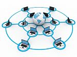 Global Computer Network Stock Photo