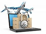 Global Logistics Network, Cargo Shipping, Import-export Commerci… Stock Photo