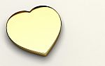 Golden Heart Stock Photo