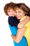 Grandmother And Grandson Stock Photo