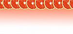 Grapefruit Halves Background With Space For Text On A White Back Stock Photo