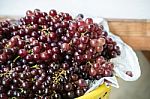 Grapes In Fresh Market Stock Photo