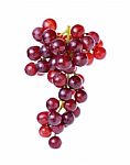 Grapes Isolated On Over White Background Stock Photo