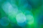 Green Bokeh Abstract Stock Photo