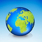 Green Earth Globe Stock Photo