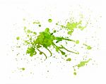 Green Painting Splash Stock Photo