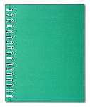 Green Spiral Notebook Isolated On White Background Stock Photo