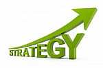 Green Strategy Graph Stock Photo