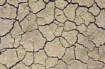 Ground Parched By Drought In The Country Stock Photo